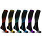 Extreme Fit Men's 6 Pack High Sport Knee High Compression Socks Black Size Small