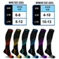 Extreme Fit Men's 6 Pack High Sport Knee High Compression Socks Black Size Small