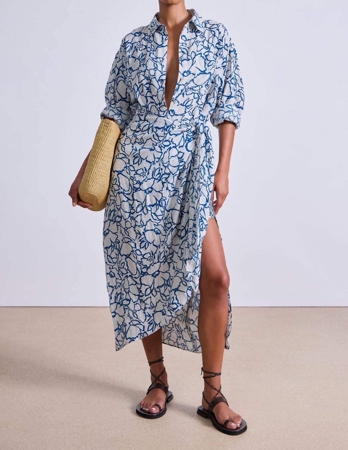 Apiece Apart - Alessandra Sarong Shirt Dress