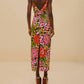 Farm Rio - Floral Vivi Rose Midi Dress