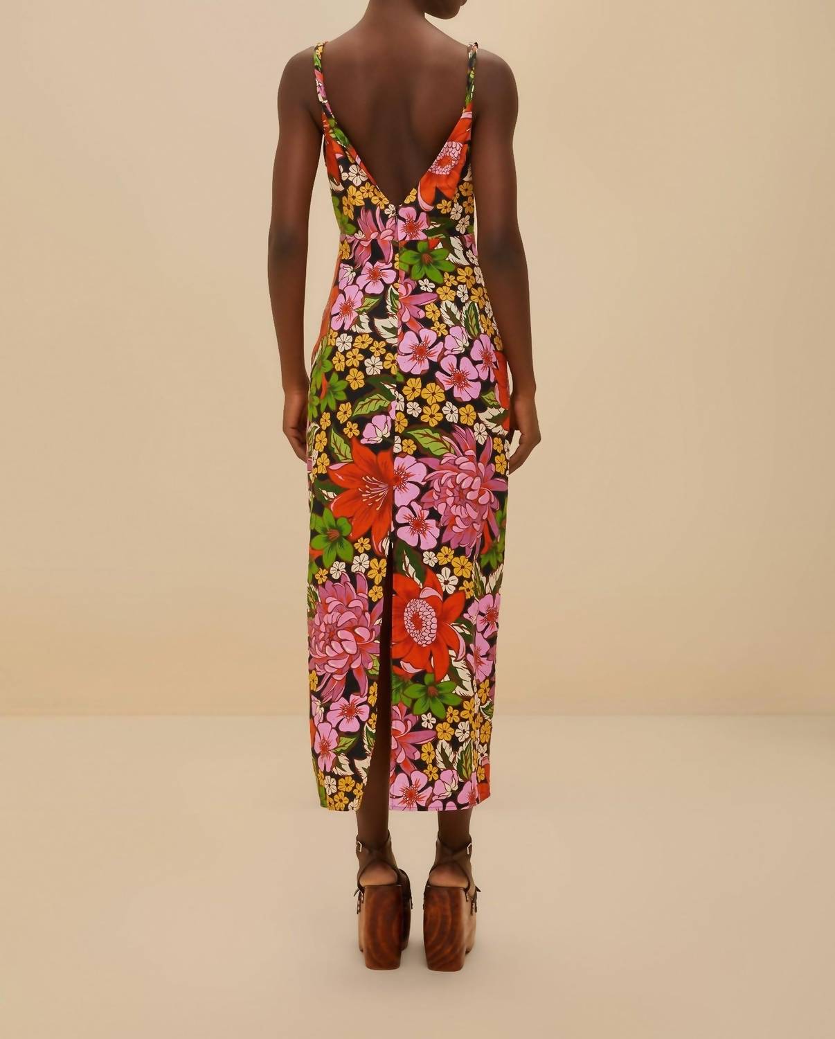 Farm Rio - Floral Vivi Rose Midi Dress