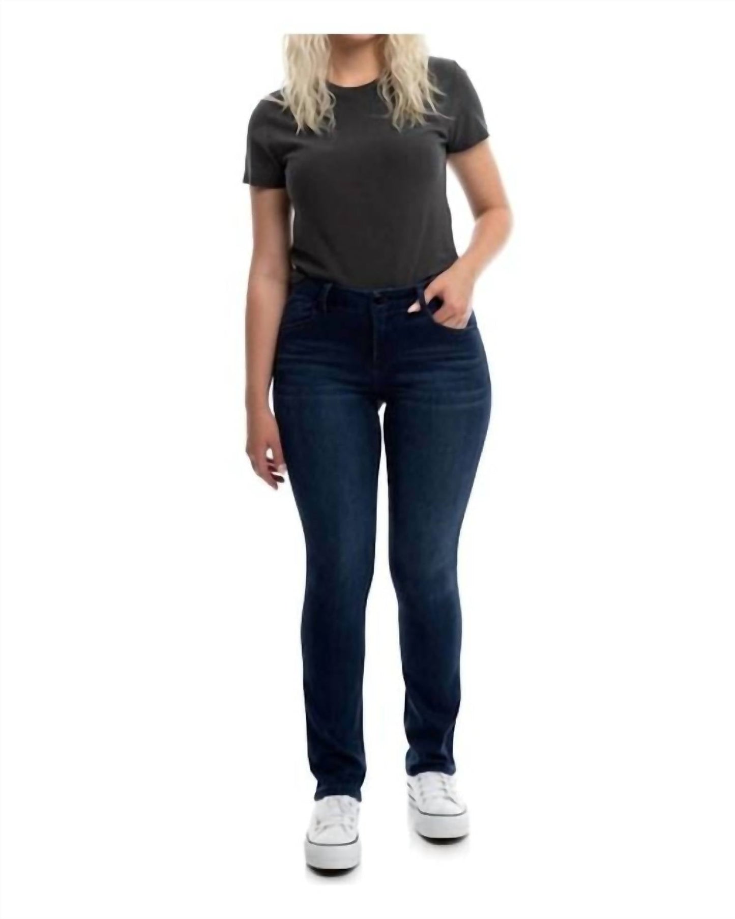 1822 Denim - Women's Better Butter Mid Rise Slim Straight Leg Jean