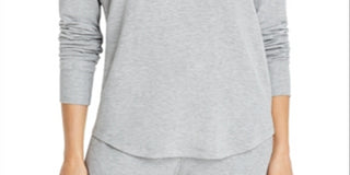 Splits59 Women's Warm Up Curved Hem Sweatshirt Gray Size Small