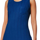 Leota Hilary Dress Varigated Rib Knit Gala Blue Size Small