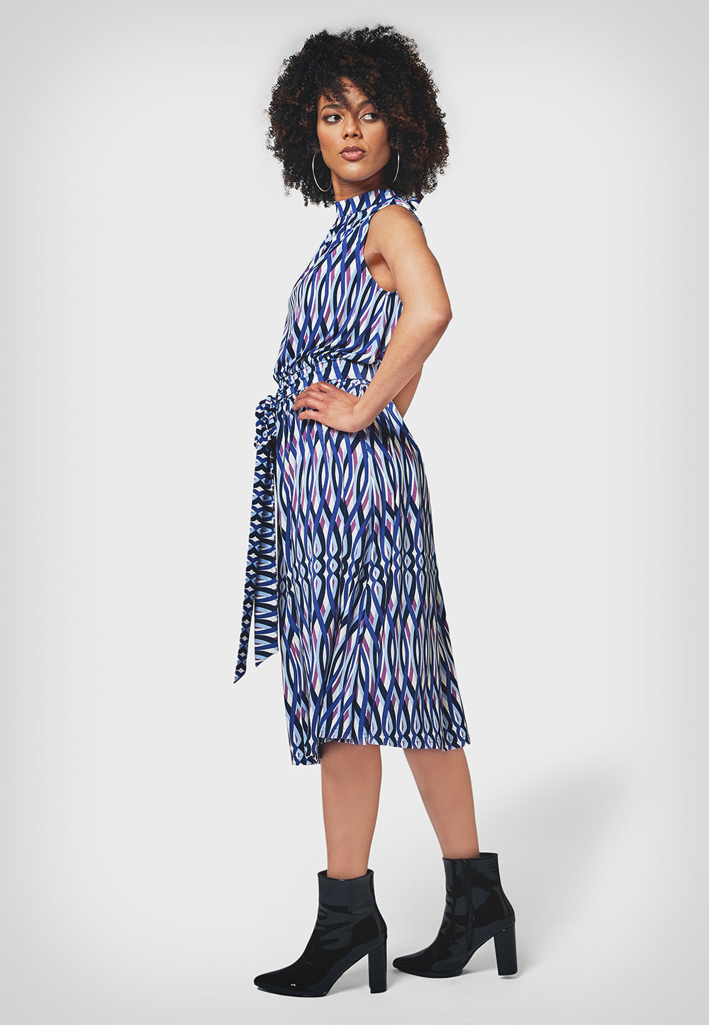 Leota Women's Sleeveless Mindy Dress in Retro Crystal Blue