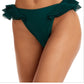 Andrea Iyamah Women's Salama Ruffle Bikini Bottom Green Size Medium