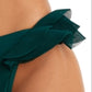 Andrea Iyamah Women's Salama Ruffle Bikini Bottom Green Size Medium