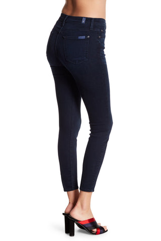 JEN7 Women's Gwenevere High Waist Ankle Skinny Jeans Blue Size 28