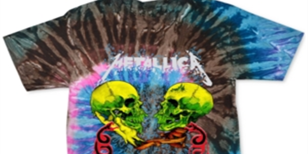 Merch Traffic Men's Metallica Live '92 Tie Dye T-Shirt Pink Size X-Large