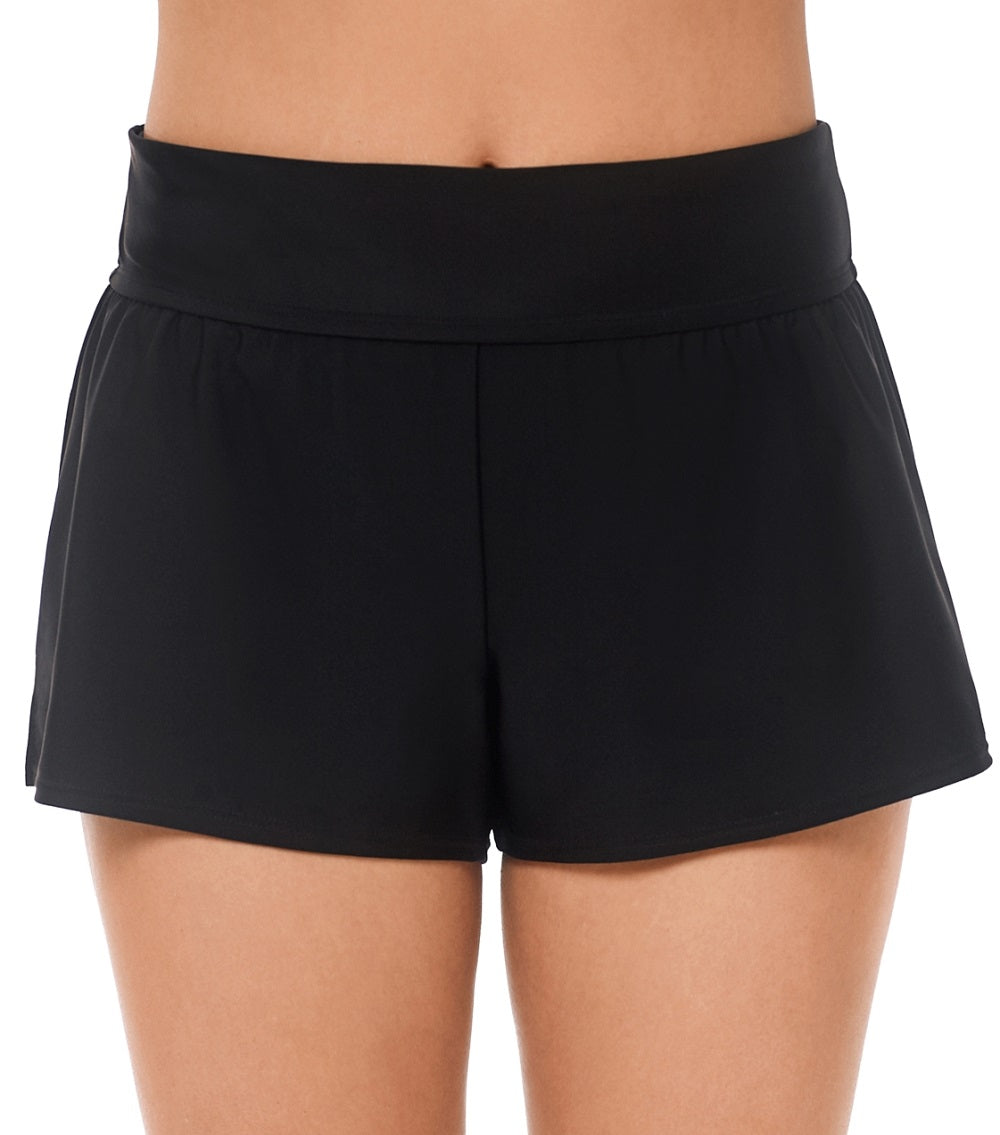 Reebok Women's Swim Shorts Swimsuit Black Size 14