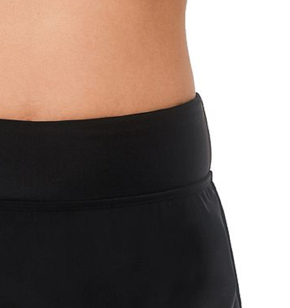 Reebok Women's Swim Skirt Swimsuit Black