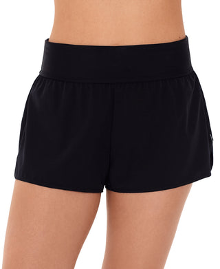 Reebok Women's Basics Boy Swim Shorts Swimsuit Black Size 14