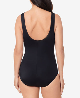 Reebok Women's Electrifying Printed One Piece Swimsuit Blue Size 18