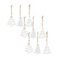 Wood Tree Tag Ornament with Beaded Hanger (Set of 9)