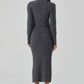 Astr - Neve Ribbed Sweater Midi Skirt