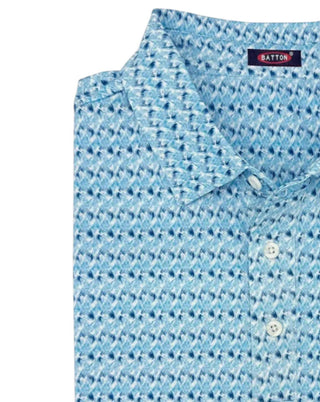 Batton - Men's Lawrence Print Performance Polo