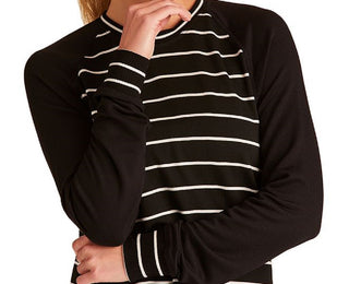 Alala Womens Breeze Striped Colorblock Sweatshirt