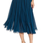 Dress The Population Women's Alicia Mixed Media Midi Dress Blue Size XX-Large