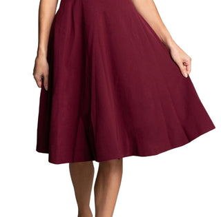Dress The Population Women's Catalina Fit & Flare Cocktail Dress Red Size X-Small