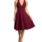 Dress The Population Women's Catalina Fit & Flare Cocktail Dress Red Size X-Small
