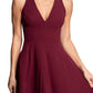 Dress The Population Women's Catalina V Neck Dress Red Size Large