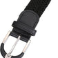 Mio Marino Women's Braided Stretch Belt Black Size M