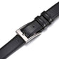 Mio Marino Men's Dual Loop Leather Belt Black Size 38
