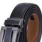 Mio Marino Men's Linxx Designer Ratchet Leather Belt Black Size Medium