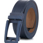 Mio Marino Men's Rugged Leather Linxx Designer Ratchet Belt Blue Size Medium