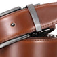 Mio Marino Men's Traditional Reversible Leather Belt Brown Size 34