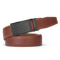 Mio Marino Men's Linxx Designer Ratchet Leather Belt Brown Size Large
