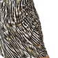 Leota Women's Kathy Ruched Zebra Print Skirt White Size M