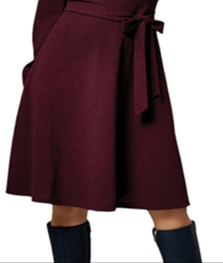 Leota Women's Perfect Wrap Dress Red Size Medium