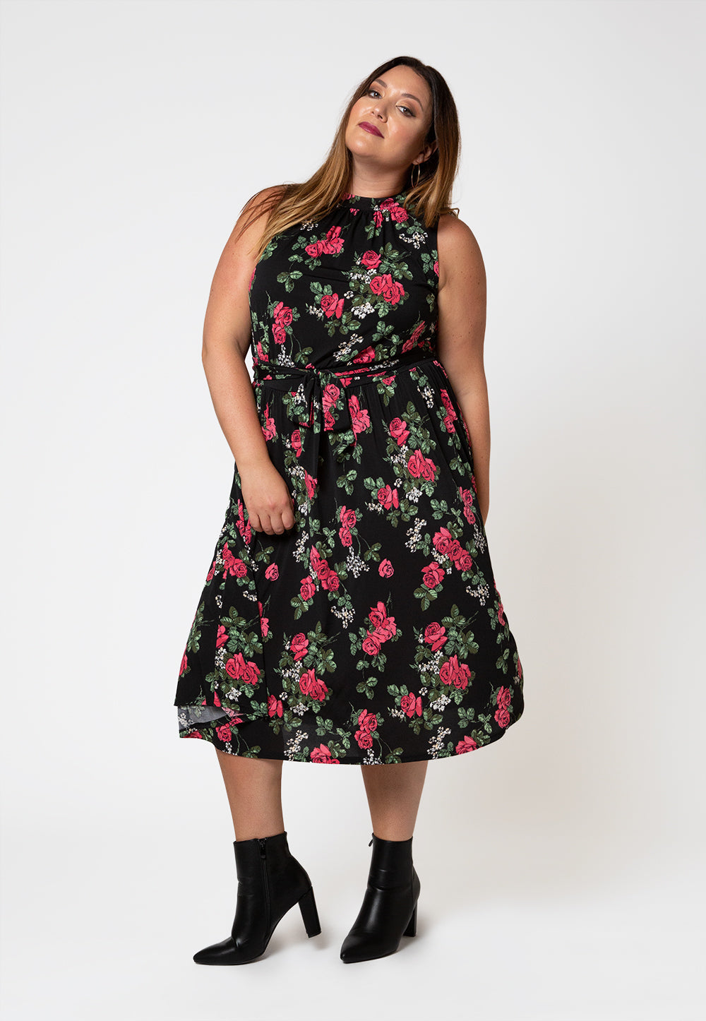 Leota Women's  Mindy Dress Black Size 3X