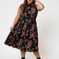 Leota Women's  Mindy Dress Black Size 3X