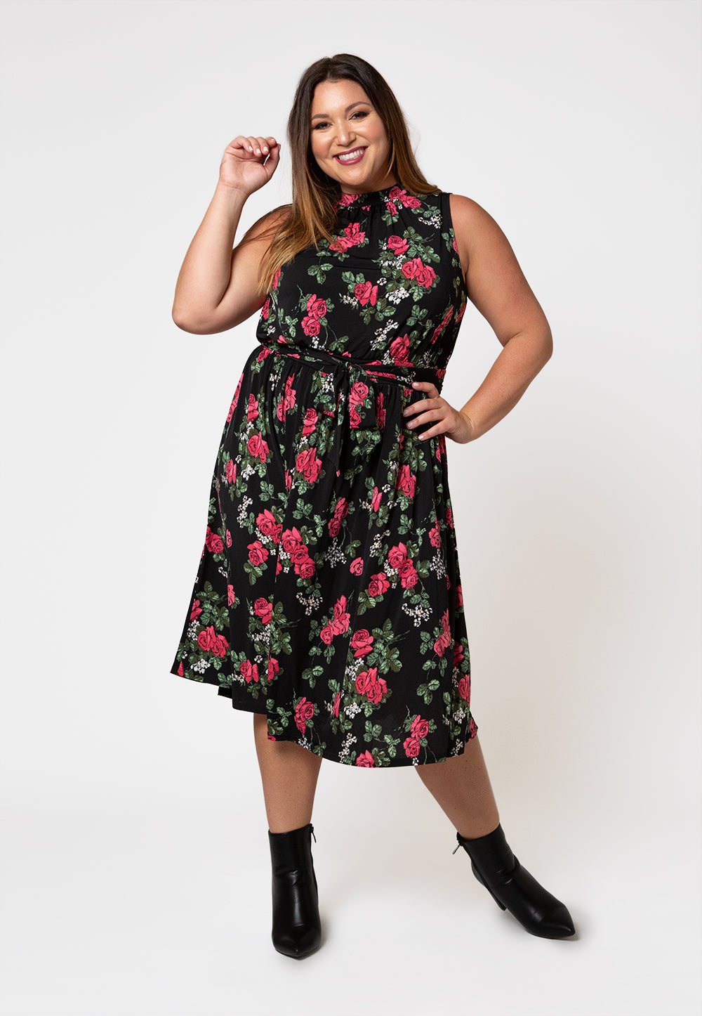Leota Women's  Mindy Dress Black Size 3X