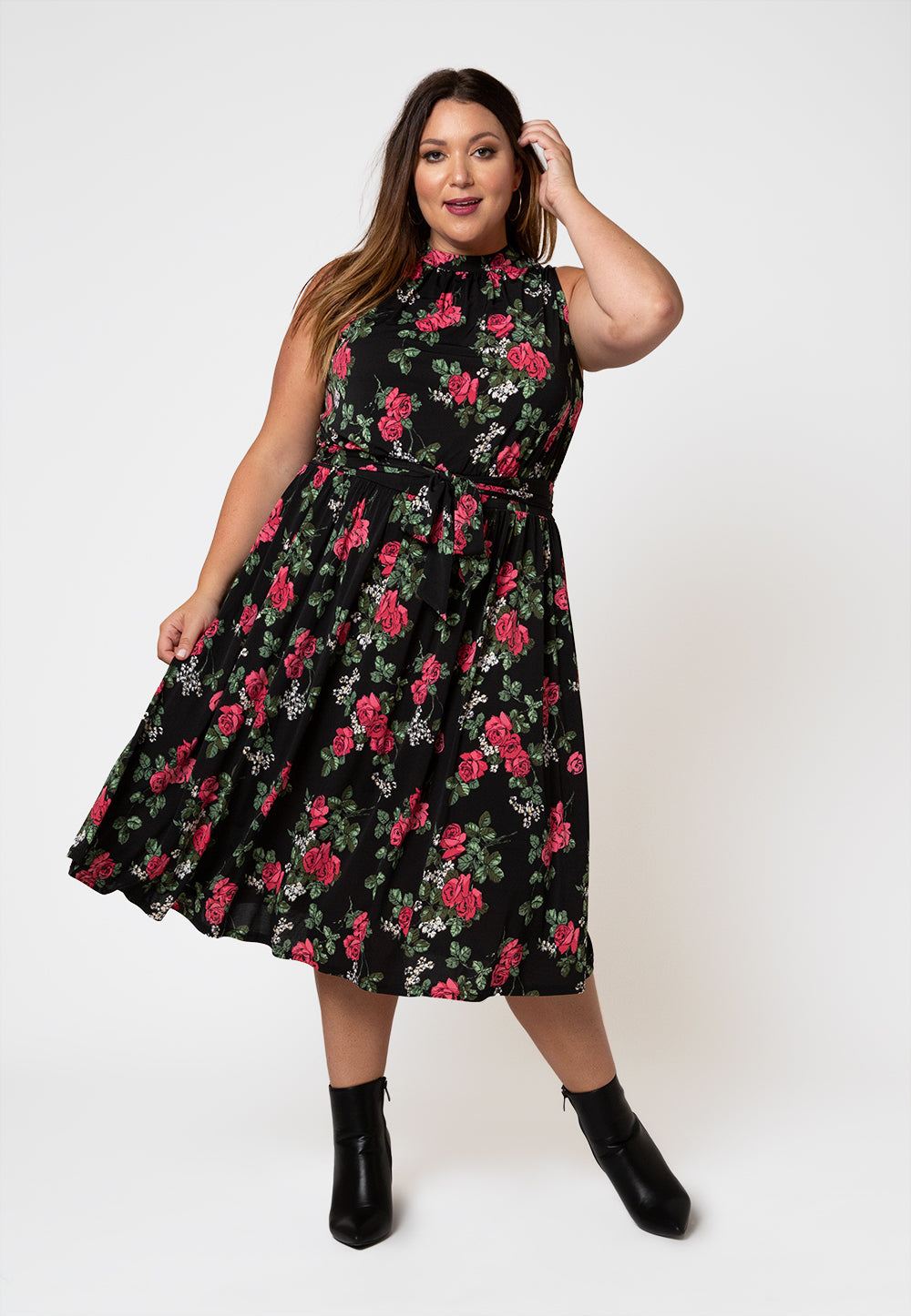 Leota Women's  Mindy Dress Black Size 1X