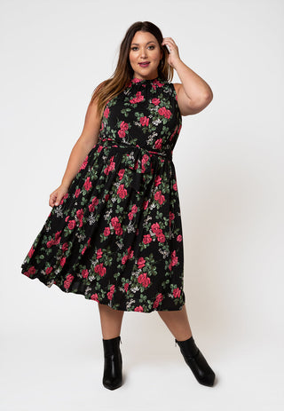 Leota Women's  Mindy Dress Black Size 2X