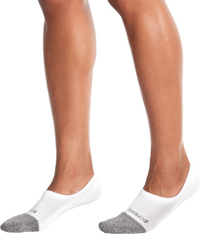 Bombas Cushioned No-Show Socks in White , Size Medium White