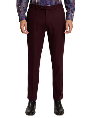 Paisley & Gray Men's Slim Fit Suit Pants Red Size X-Large