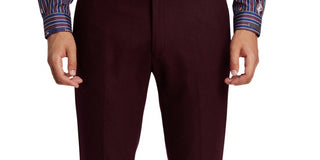 Paisley & Gray Men's Slim Fit Suit Pants Red Size X-Large