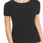 C by Bloomingdale's Short-Sleeve Cashmere Sweater Black Size M