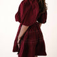Sofie The Label - Tabitha Contrast Stitch Wrap Mini Dress