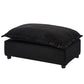 Modern Armchair Sofa 47" Cozy Upholstered Sofa Chair with Movable Ottoman