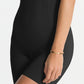 SPANX® OnCore High Waist Mid-Thigh Shorts in Very Black Size 1X