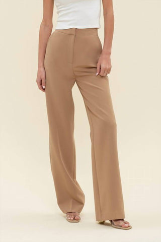Blu Pepper - High Waist Straight Leg Dress Pants