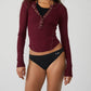 Free People - One of the Girls Henley
