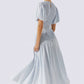 Astr - THEONI SMOCKED ASYMETRIC DRESS