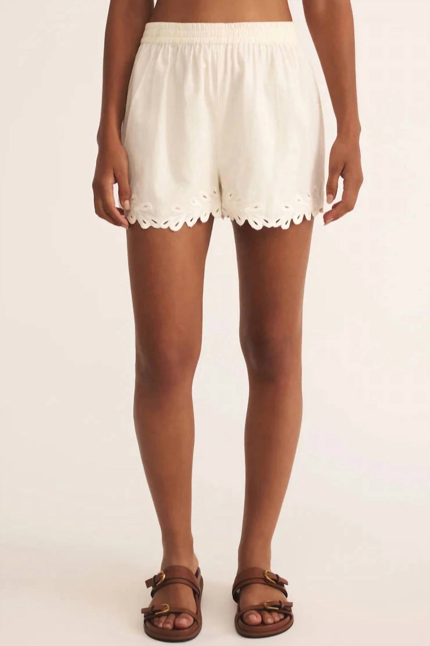 Z Supply - Pesaro Embroidered Linen Shorts