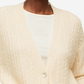 Mango Women's Cable Knit Cardigan Beige Size Large